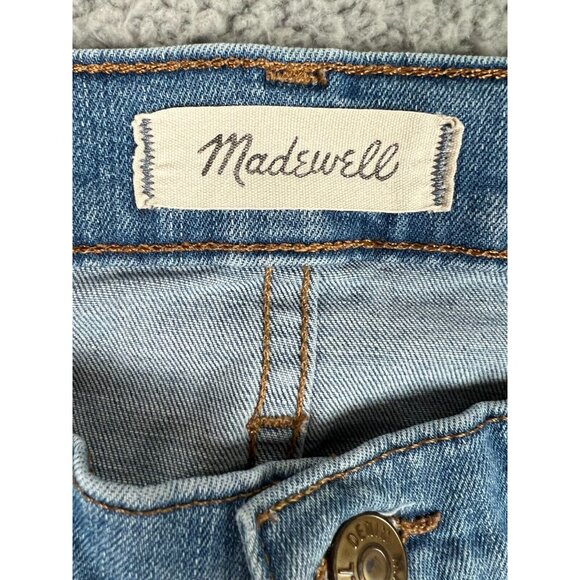 Madewell Womens Jeans 9" High-Rise Skinny 28T (fits 26x32) Blue Denim Stretch - Picture 8 of 12